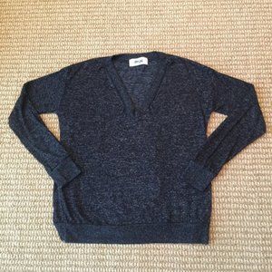 Hippie Love V-Neck Gray Sweater Medium